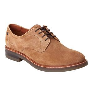 Base London Mens Mawley Suede Derby Shoes / Ginger